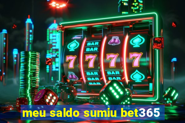 meu saldo sumiu bet365